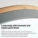Axyaa Wooden Bottom Round LED Ceiling Light for Home Decor