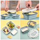 Axyaa Silicone Bento Box - Collapsible Portable Lunch Container