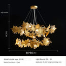 Axyaa Maple Leaf Pendant Light for Modern Minimalist Living Room