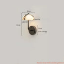 Axyaa Mushroom Marble LED Wall Sconce Stair Light Modern Nordic Bedside Lamps