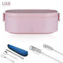 Axyaa Electric Lunch Box Heater Stainless Steel 24V 12V 5V2A - Food Warmer Container