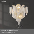 Axyaa Elegant Tassel Chain Ceiling Chandelier - Dimmable E14 Base