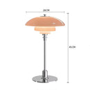 Axyaa Glass LED Table Lamp Silver Finish for Living Room and Bedroom