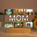Personalized Acrylic Lamp with Photo & Text, Axyaa Bedroom Night Light Gift