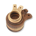 Axyaa Wooden Measuring Spoon Set - Kitchen Tea Coffee Sugar Spice Measure Tools