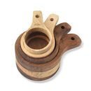 Axyaa Wooden Measuring Spoon Set - Kitchen Tea Coffee Sugar Spice Measure Tools