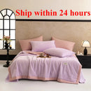 Axyaa Cotton Bubble Double-Layer Yarn Summer Quilt Set