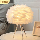 Axyaa Nordic Feather LED Desk Lamp: Modern & Minimalist Lighting Fixture