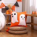 Axyaa Embroidered Cotton Halloween Pillowcase 45x45 Decorative Cushion Covers