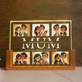 Axyaa Custom 3D Acrylic Lamp with Photo Text Night Light Gift