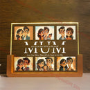 Axyaa Custom 3D Acrylic Lamp with Photo Text Night Light Gift