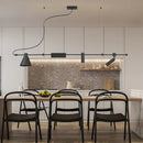 Axyaa Black Nordic LED Chandelier for Dining Room and Kitchen Lighting