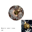 Axyaa Stone Gold Metal Wall Light 3000K 20/25/30cm - Art Deco Style, Bedroom, Foyer, Stairs