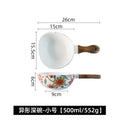 Axyaa Nordic Ceramic Breakfast Steak Plate Set