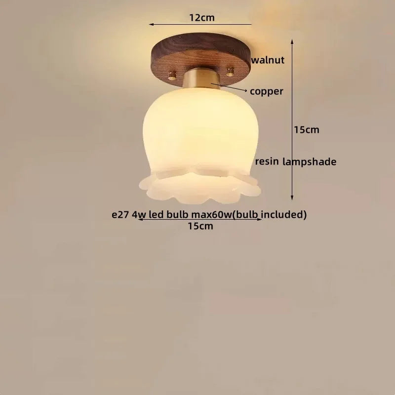 Axyaa Modern LED Ceiling Light for Indoor Lighting - Nordic Style Balcony Living Room Fixture
