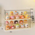 Axyaa Acrylic Dolls Display Box for Small Action Figures and LEGO Storage