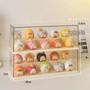 Axyaa Acrylic Dolls Display Box for Small Action Figures and LEGO Storage