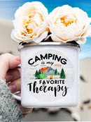 Axyaa Mountain Handle Camping Mug - Adventure Begin Enamel Cup for Camper Lovers