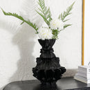Axyaa Abstract Pleated Gear Resin Vase Home Decor Accessory