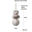 Axyaa Marble Art LED Chandelier - Luxury Dining Room Ceiling Lighting