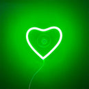 Axyaa Car Window Neon Lights Remote Control Flashing Heart Decorations Neon Party