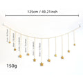 Nordic Style Axyaa Stars Moon Wall Decor Hanging for Bedroom Living Room