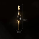 Axyaa Copper Crystal Wall Lamps for Living Room Bedroom Dining Room