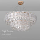 Axyaa French Cream Crystal Chandelier & Lighting Fixtures