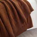 Axyaa Thick Knitted Wool Blanket: Solid Color, Multi-Functional Decorative Bed Throw & End Towel