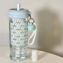 Axyaa Hearts Filter Straw Water Bottle - 650ml