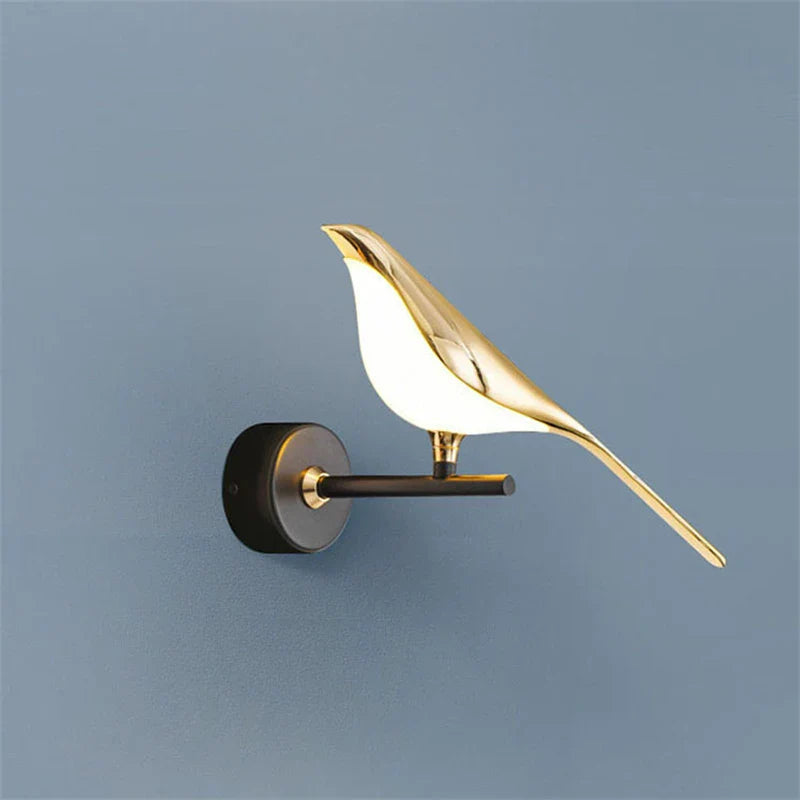 Axya Modern Magpie Wall Sconce: Bedroom Decor LED Light for TV Background