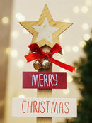 Axyaa Christmas Red Bow & Bells Centerpiece - Home Holiday Decor