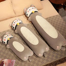 Axyaa Cute Cat Doll Plush Toy Sleeping Pillow Leg Clamping Long Girl Doll