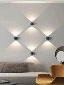 Axyaa Outdoor Waterproof Wall Lamp, Up/Down Light for Garden, Porch, Terrace, Hallway, Balcony