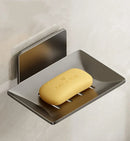 Axyaa Bathroom Soap Dish Holder Wall-Mounted Drain Space Aluminum Shower Shelf