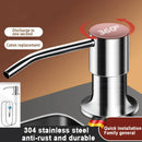 Axyaa Kitchen Sink Soap Dispenser, Built-in Hydraulic Liquid Bottle for Easy Dispensing