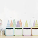 Axyaa Cartoon Mountain Wall Stickers for Kids Room Decor - Self-adhesive Fabric Decals