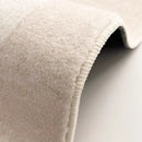Axyaa French Flower Creamy Oval Bedside Carpet Medieval Style Retro Soft Rug