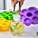 Axyaa 7-Hole Silicone Ice Cream Mold for Homemade Popsicles