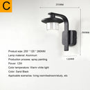 Axyaa LED Wall Light: Modern Waterproof Outdoor Decoration for Courtyard, Garage, Balcony