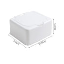 Axyaa Mini Storage Box with Lid for Cotton Swabs & Makeup - Dustproof Plastic Organizer