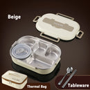 Axyaa Stainless Steel Insulated Bento Lunch Box Set with Bag - Office, School, Commercial