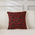 Axyaa Retro Cotton & Linen Throw Pillowcase 45x45 - Yarn-Dyed Jacquard Cover