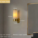 Axyaa Marble Wall Lamp Black Gold E27 Sconce for Living Room Bedroom Lighting