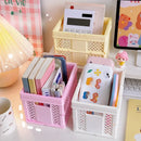 Axyaa Collapsible Storage Baskets - Multi-Color Organizer Boxes - Set of 5
