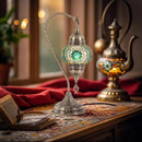Mosaic Swan Table Lamp by Axyaa: Vintage Art Deco Handcrafted Glass Bed Light