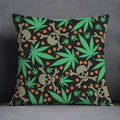 Axyaa Green Leaf Theme Pillowcase - Decorative Polyester Home Decoration 45*45cm