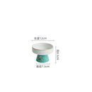Axyaa Color Enamel High Footed Dessert Bowl for Molecular Cuisine Restaurant