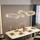 Axyaa Crystal Chandelier, Dining Room Pendant Light, Luxury Ceiling Lamp, Indoor Lighting
