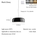 Axyaa Round Ceiling Light: Nordic Minimalist Chandelier for Living Room, Bedroom, Dining Room, Study
